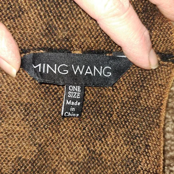 Ming Wang Spreading Hope Sweater Wrap one size - Picture 7 of 9